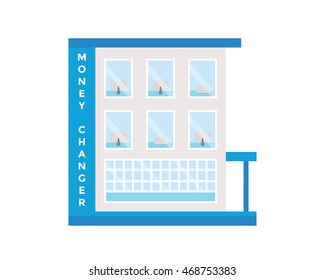 Modern Flat Commercial Building - Money Changer