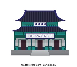 Modern Flat Commercial Business Building - Taekwondo Martial Art Dojo