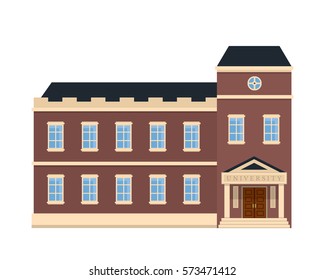 Modern Flat Commercial Government Office Building, Suitable for Diagrams, Infographics, Illustration, And Other Graphic Related Assets - University