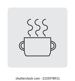 Modern flat cup icon on white background. Food illustration. Vector illustration. stock image. 