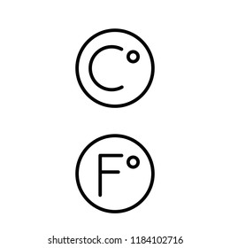 Modern flat degree icon