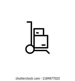 Modern flat delivery icon