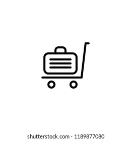 Modern flat delivery icon