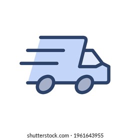 Modern flat delivery illustration icon