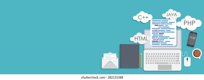 Modern Flat Design Banner for your Business Vector Illustration EPS10