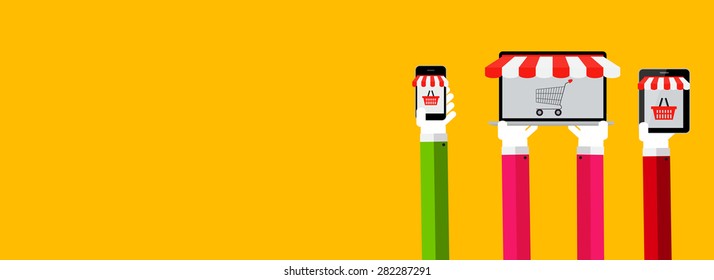Modern Flat Design Banner for your Business Vector Illustration EPS10 