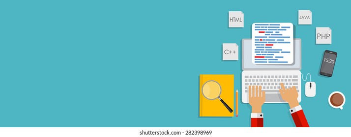 Modern Flat Design Banner for your Business Vector Illustration EPS10 
