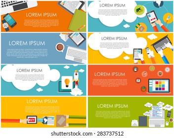 Modern Flat Design Banner for your Business Vector Illustration EPS10
