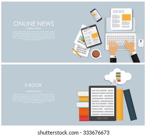 Modern Flat Design Banner for your Business Vector Illustration EPS10