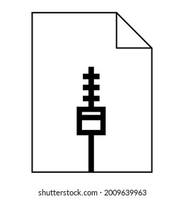 Modernes flaches Design von blockierten, geschlossenen, gefrorenen Archivdateien für das Web