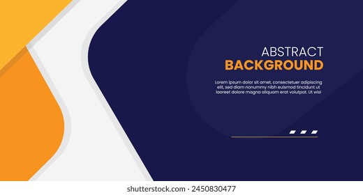Modern Flat design Blue and orange abstract geometric background vector illustration