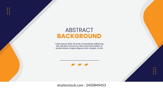 Modern Flat design Blue and orange abstract geometric background vector illustration