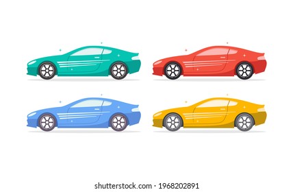 Modern flat design of car logo vector