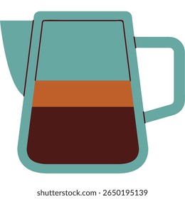 Modern Flat Design Coffee Jar Illustration