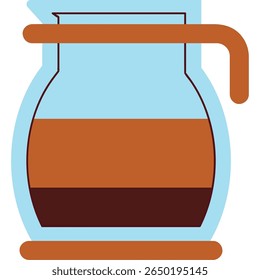 Modern Flat Design Coffee Jar Illustration