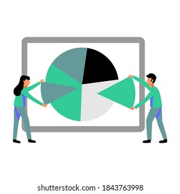 Modern flat design concept of Financial management