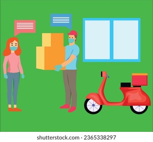 moderna ilustración de concepto de diseño plano de contacto