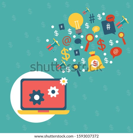 Modern flat design concept of Marketing Strategy for banner and website.