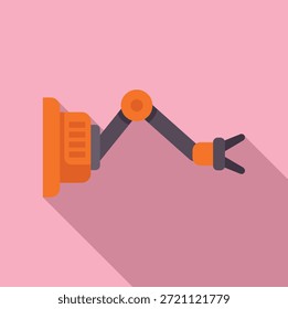 Concepto de diseño plano moderno con una lámpara de pared minimalista sobre un fondo rosa
