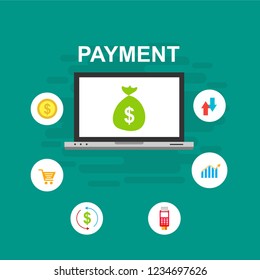 Modern flat design concept of Online Shopping for website and mobile website. Landing page template. Easy to edit and customize. Vector illustration