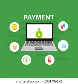 Modern flat design concept of Online Shopping for website and mobile website. Landing page template. Easy to edit and customize. Vector illustration - Vector