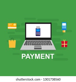 Modern flat design concept of Online Shopping for website and mobile website. Landing page template. Easy to edit and customize. Vector illustration - Vector