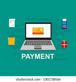 Modern flat design concept of Online Shopping for website and mobile website. Landing page template. Easy to edit and customize. Vector illustration - Vector