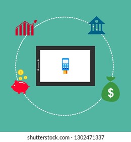 Modern flat design concept of Online Shopping for website and mobile website. Landing page template. Easy to edit and customize. Vector illustration