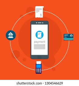 Modern flat design concept of Online Shopping for website and mobile website. Landing page template. Easy to edit and customize. Vector illustration