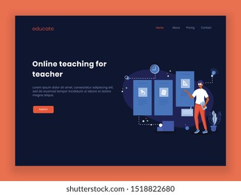 	
Modern flat design concept of Online Education for website and mobile website. Landing page template. Easy to edit and customize. Vector illustration