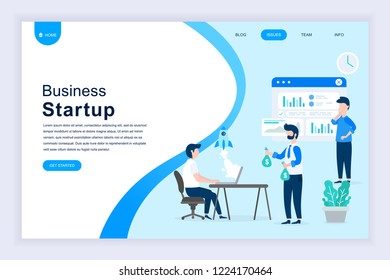 Modern flat design concept of Startup Your Project for website and mobile website development. Landing page template. Launch a new product on a business company. Vector illustration.