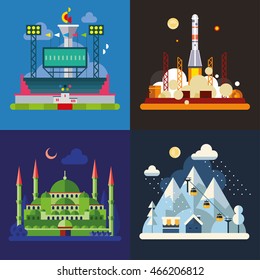 Modern flat design conceptual illustration.