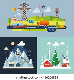 Modern flat design conceptual illustration.