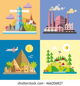 Modern flat design conceptual illustration.