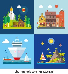 Modern flat design conceptual illustration.