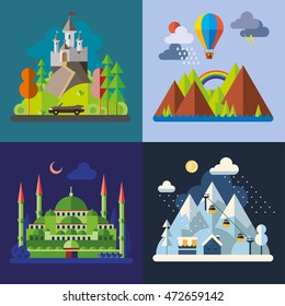 Modern flat design conceptual illustration.
