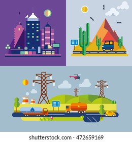 Modern flat design conceptual illustration.
