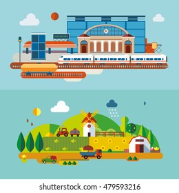 Modern flat design conceptual illustration.
