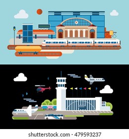 Modern flat design conceptual illustration.
