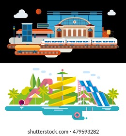 Modern flat design conceptual illustration.
