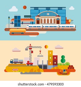 Modern flat design conceptual illustration.
