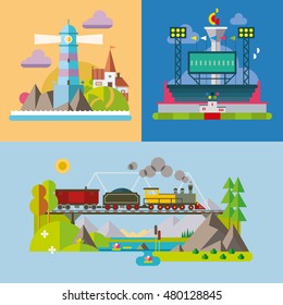 Modern flat design conceptual illustration.
