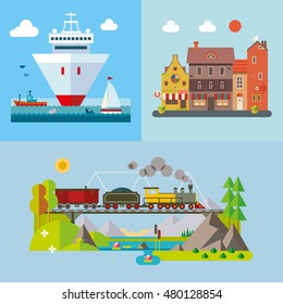 Modern flat design conceptual illustration.
