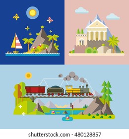 Modern flat design conceptual illustration.
