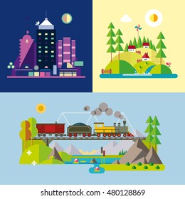Modern flat design conceptual illustration.
