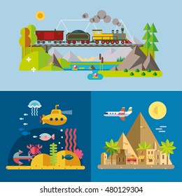 Modern flat design conceptual illustration.
