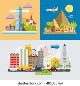 Modern flat design conceptual illustration.
