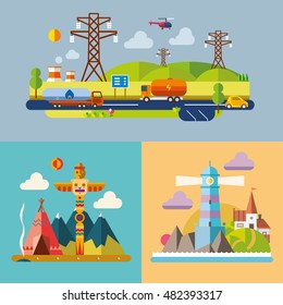 Modern flat design conceptual illustration.
