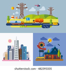 Modern flat design conceptual illustration.
