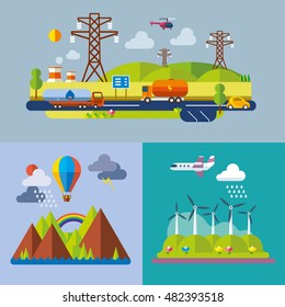 Modern flat design conceptual illustration.
